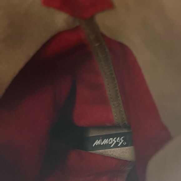 Mimosas Red Suede Women's Cowboy Boots Size 9 - Picture 5 of 7